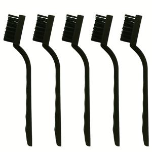 TEMU ESD 전자 청소 브러쉬 키트 5개 - 정전기 감지 플라스틱 3열 크랭크 브러쉬, 키보드, PCB, 마더보드 수리용 - 전자 제품 유지보수 및 민감 장치 청소에 적합