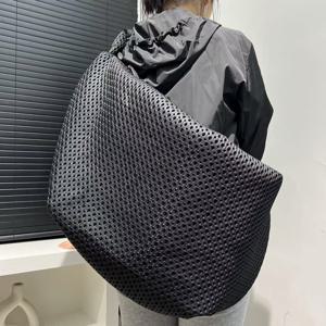 TEMU 여성 패션 두꺼운 따뜻한 메시 가슴 가방, 플러스 사이즈 간편 캐주얼 스포츠 바디백