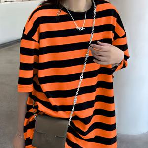 TEMU 여성용 오버사이즈 빈티지 오프숄더 반팔 티셔츠, 신상 여름 디자인 탑