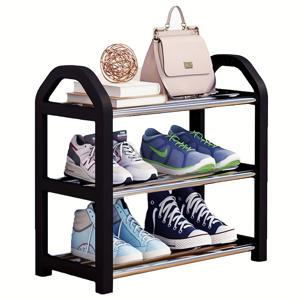 TEMU 신발장, 소형 신발장, 3단, 미니 신발장, 신발 보관함, 간편한 조립, 도구 불필요, 좁은 신발장, 옷장 입구 및 복도용 수납함, 42 X 19 X 43cm