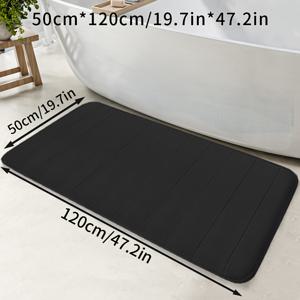 TEMU 메모리폼과 두꺼운 욕실 러그, 미끄럼 방지, 초강력 흡수성 및 부드러운 욕실 매트, 기계 세탁 가능, 손 세탁 가능, 빠른 흡수, 빠른 건조, 두꺼운 미끄럼 방지, 변색 방지, 침실, 욕실, 실내 장식용으로 적합, 부드럽고 편안한 카펫