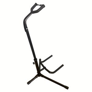 TEMU 휴대용 접이식 조절 가능한 기타 스탠드, 마찰 방지 U자형 스펀지 지지대, 목 보호를 위한 잠금 스트랩 지지대, 안정적인 삼각대 베이스, 설치가 간편한 수직으로 걸 수 있는 악기 스탠드, 무대 및 스튜디오 등에 적합