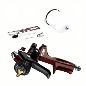 TEMU 1.3mm 노즐이 장착된 자동차 HVLP 스프레이 건은 낮은 압력으로 작동하여 고정된 액체를 미세하게 분사하여 균일한 도포를 보장합니다. 가정용 페인팅, 자동차, 가구, 바니시 및 토플코트에 적합합니다.