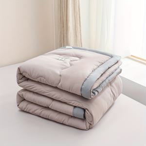 TEMU 부드럽고 통기성 좋은 여름 냉감 이불, 가벼운 시원한 얇은 이불, 베갯잇 없는 여름 이불 1개, 100% 원단, 세탁기 사용 가능, 사계절 사용, 침실 및 게스트룸, 기숙사 및 야외 여행용