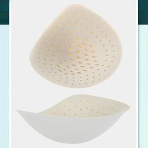 TEMU 순수 라텍스 통기성 브라 패드 한 쌍, 비키니 탑에 삽입 가능