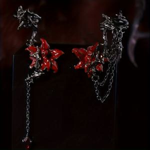 TEMU 다크하고 달콤하며 엣지감이 있는 스타일 P76의 독특하게 디자인된 다용도 귀걸이 한 쌍