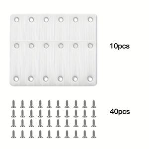 TEMU 50개 금속 평면 스탠드 - 직선형 구멍 4개 고정 각도, 가구, 목재, 선반, 캐비닛용 직선형 구멍 4개 고정 각도 스탠드