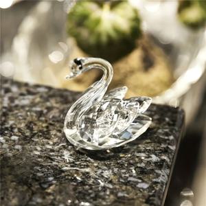 TEMU 반짝이는 스완 우아한 데스크탑 장식품 1개, 홈 선물