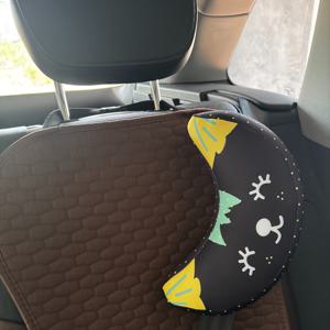 TEMU 자동차 안전벨트 어깨 패드 자동차 목 베개 수면 필로우, 목 보호 크레센트 U자형 베개