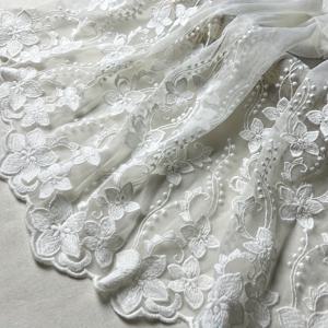 TEMU 1야드 화이트 레이스 메시 원단 레이스 추가 36Cm 자수 웨딩 드레스 레이스 의류 스커트 가장자리 장식