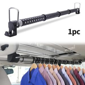 TEMU 접이식 빨래 건조대 - 스테인리스 스틸 접이식 빨래 건조대, 자동차, 트럭, SUV, 밴, RV에 적합 - 스타일리시한 블랙, RV 행거봉 | 접이식 빨래 걸이 | 안전 빨래 걸이/오버헤드 콘솔