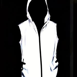 TEMU 남성용 스타일리시 후드 야광 조끼 (봄/여름용), 트렌디한 캐주얼 디자인, 포켓 및 민소매 컷팅