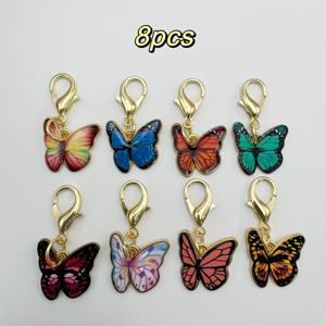 TEMU 8개 드립 오일 나비 신발 버클, 분리형 버클, 신발 및 부츠 장식, 신발 및 부츠 장식품