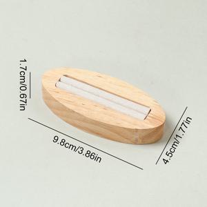 TEMU 다양한 상황에 어울리는 심플 디자인의 고급 목재 반지 보관 트레이, 미적이고 실용적인 홈 주얼리 스토어 필수품, 주얼리 정리함