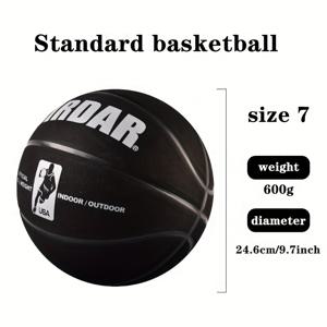 TEMU 농구 슈퍼 파이버 성인용 실내/야외 훈련 및 게임용 사이즈 7 땀 흡수, 미끄럼 방지, 내구성 강한 농구공