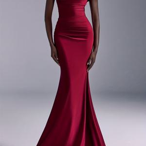 TEMU 유럽 및 미국에서 제작된 신상 브라이덜패드 드레스. 스타일리시하고 우아한 오프숄더 디자인, 파티용 롱 핏 슬립 드레스. 브라이덜 샤워 및 약혼 축하 행사에 완벽합니다.