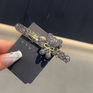 TEMU 귀여운 카툰 곰돌이 헤어클립 - 반짝이는 머리핀 사계절 패션 액세서리, 장난기 가득한 헤어 액세서리 | 튼튼한 헤어 클립, 귀여운 머리장식