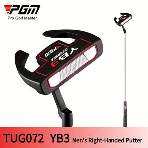 TEMU PGM 남성용 골프 퍼터 - TUG072, 정렬선이 있는 말렛 스타일 퍼터, 오른손잡이용 스테인리스 스틸 골프 퍼터 - 낮은 무게 중심, 미끄럼 방지 그립, 정밀한 정렬선이 있는 실용적인 퍼터 - 초보자에게 이상적, 블랙