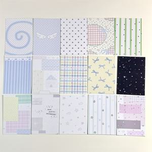 TEMU 15장 카와이 일본 스타일 귀여운 장식용 카드스톡 - 파스텔 플로럴, 물방울 무늬, 별 & 하트 합성지, 스크랩북, 저널링, DIY 공예, 플래너 및 카드 만들기, 플레이풀 프린트 패턴, 매끄러운 질감