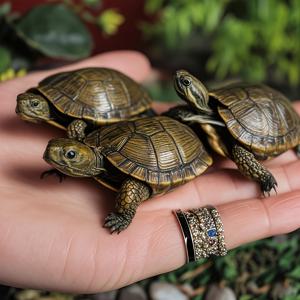 TEMU 거북이 조각상 3개 세트 - 수지 동물 장식품, 가정 정원 연못 발코니 안뜰 풍경 장식 - 전기 필요 없음