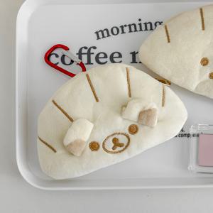 TEMU 세련되고 귀여운 만두 모양 동전 지갑. 휴대하기 편리하고, 간편한 보관을 위한 후크가 함께 제공됩니다.