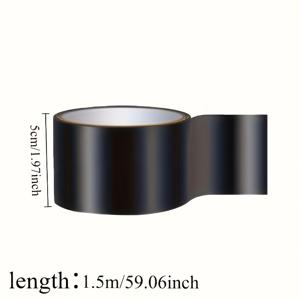 TEMU 누수 방지 유연 테이프 - 가장 강력한 접착력, 가정, RV, 지붕, 파이프, 수영장에 적합 - 내구성 있는 검은색 PVC 소재, RV 지붕 테이프 | 강력 접착 테이프