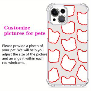 TEMU 휴대폰 케이스 - 맞춤형 애완견 패턴 UV 프린팅 폰 커버 천사 눈 폰 TPU 루세NCY 폰 쉘 360도 풀 보호 아이폰 11 12 13 Pro Max XR X/ XS 7 8 Plus SE Mini 스마트폰용 최고의 선물 생일 선물 B