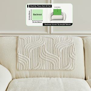 TEMU 스타일 단색 폴리에스터 벨벳 미끄럼 방지 소파 쿠션 베개 커버, 등받이 쿠션, 팔걸이 쿠션 1개, 반려동물 친화적, 세탁기 사용 가능, 1/2/3/4/4인용 및 모듈식 소파에 적합, 홈 데코, 간편한 설치, 찢어짐 방지