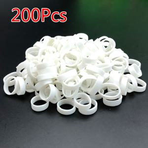TEMU 200개 화이트 라텍스형 O링 - 1.5cm/0.59