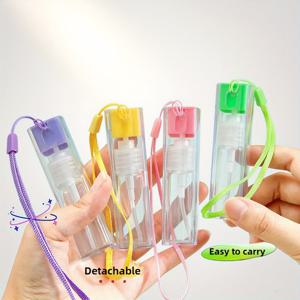 TEMU 미니멀리스트하고 스타일리시한 휴대용 스프레이 병 2/4/5개 세트, 10ml 프레스형 에센스 워터 알코올 스프레이 용기, 야외 메이크업 워터 소형 스프레이 병, 디스펜싱 용기 채우기에 적합