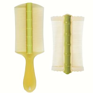 TEMU 양면 벌꿀살 빗 2개, 비듬 제거, 두피 클렌징 도구, 두피 케어