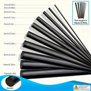 TEMU 10개입 9KM DWLIFE 범용 탄소 섬유 낚싯대 수리 키트, 1mm-10mm x 10cm, 고강도 스틱 세트 (파손된 낚싯대 수리용), 4월 fool's, 노동절, 옥토버페스트, 산림보호일에 적합