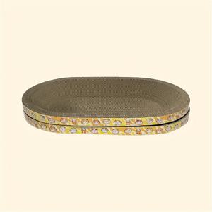 TEMU 고양이 발톱 보호용 타원형 스크래쳐 2개 세트, 내구성이 뛰어나고 긁힘 방지 기능이 있어 사계절 내내 사용 가능