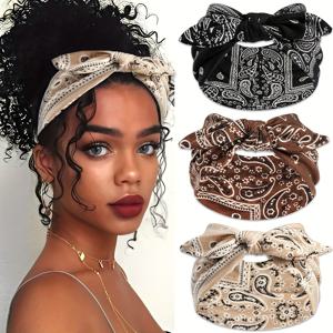 TEMU 토끼 귀 헤어밴드 세트 (여성용, 3개입). 모든 계절에 적합하며 댄스 및 피트니스 활동에 완벽합니다. 댄스, 운동, 문화 행사에 적합한 훌륭한 선택입니다. 패셔너블하고 기능성 헤어 액세서리입니다.