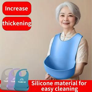 TEMU 어른용 턱받이, 노인용 식사턱받이, 입체식사턱받이, 식사턱받이