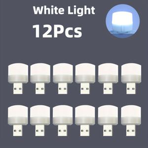 TEMU 미니 USB 따뜻한 흰색 야간 조명, 눈에 좋고 독서를 위한 램프, 컴퓨터 및 보조 배터리 충전을 위한 USB 플러그, LED 야간 조명|보조배터리