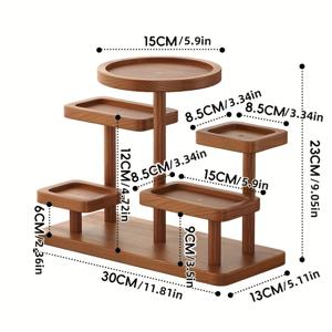 TEMU 이것은 소나무로 만들어진 소형 원목 디스플레이 데스크탑 수납 랙입니다. 냄새가 나지 않으며, 현관, 화장대, 데스크탑 등에 놓을 수 있어 데스크탑이 더러워지지 않도록 합니다.