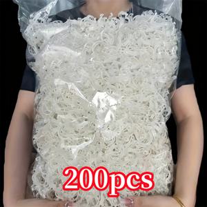 TEMU 200개/400개 식물 지지대 클립, 가정용 채소밭 및 덩굴 감기 용, PP 플라스틱 소재 | 심플한 스냅 디자인 | 재사용 가능 | 가지, 토마토, 고추, 포도, 오이 및 기타 채소용 지지대