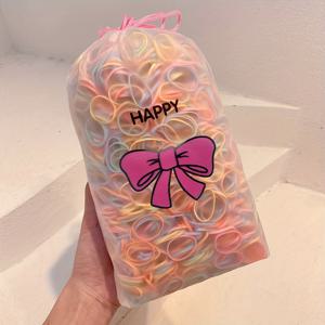 TEMU 2000개 일회용 컬러 고무 밴드 - 두꺼운, 고탄력, 미끄럼 방지 헤어밴드, 내구성이 뛰어난 고무 소재, 헤어스타일 디자인 및 액세서리, 스포츠, 사진 촬영, 크리스마스 및 새해 스타일링에 적합.