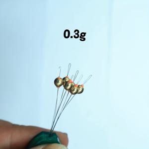 TEMU 6개/세트 자동 잠금 매직 비즈 균중량 비즈 정교한 액세서리 얼음 낚시용 침보개 전통 지깅 하천 낚시용 소형 루어 뗏목 낚시용