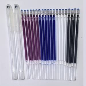 TEMU 22개 열 제거 패브릭 마커 세트 - 리필 20개 포함, 다양한 색상 (흰색/파랑색/분홍색/보라색), 퀼팅, 재봉, 의류 제작 및 재단용, 정장 전문가용 초크 펜