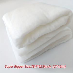 TEMU 부드러운 폴리에스터 섬유 충전재, 흰색 퀼팅 안감 원단, 패브릭 프로젝트 및 퀼트에 적합, 수선 및 기계 재봉 모두에 이상적