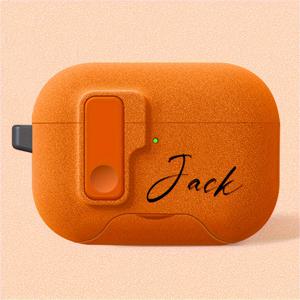 TEMU [맞춤 제작] 개인화 이니셜 글자 맞춤 잠금 버클 팝업 글리터 이어폰 케이스 에어팟 1 2 3 4 프로 2 프로 3용 DIY 케이스 럭셔리 커버 생일 선물, 크리스마스 선물, 할로윈 선물에 완벽한 선물