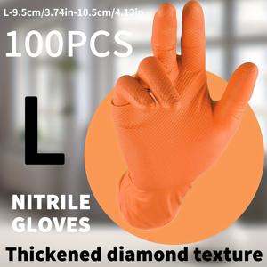 TEMU 100개, XL/L/M/S 사이즈, 두꺼운 니트릴 장갑, 가정용 니트릴 장갑, 일회용 텍스처 니트릴 장갑, 주방, 욕실, 가정 청소, 반려동물 목욕, 명절 선물용