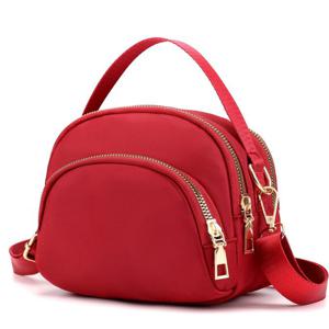 TEMU 여성용 미니 크로스백 가방, 조절식 스트랩 및 다중 수납공간 포함 - 일상 출퇴근용 나일론 숄더 지갑, 핸드헬드/크로스백 휴대, 지퍼 잠금, , 정리 및 스타일링용