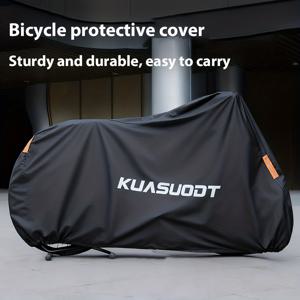 TEMU 자전거 두꺼운 방수 커버, 산악 로드 자전거 보호 커버, 전체 커버 유니버설 먼지 방지 커버 단일 자전거 햇빛 차단 장비