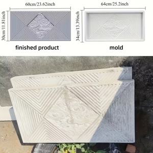 TEMU 콘크리트 타일 몰딩 몰드 | 입체 질감 + 빠른 경화 | 정원 산책로, 정원 바닥, 빌라 테라스, 야외 조경 공사에 적합
