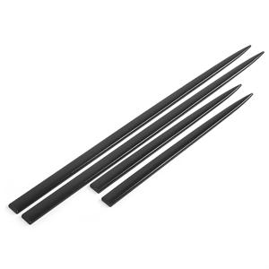 TEMU 4개입 튼튼한 차량 문 보호 스트립 - 스타일리시한 조명 충돌 방지 가드 - 범용 사이드 스커트 마찰 방지 스티커 (충격 방지 블랙 카본 파이버 엔드 포함), 사이드 스커트 보호, 차량 충격 보호, 범용 차량 가드