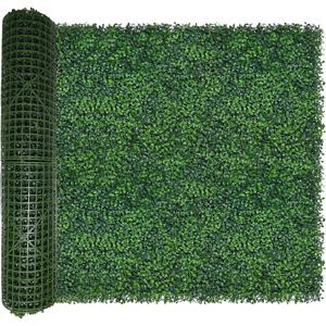 TEMU [2.5D] 인공 아이비 프라이버시 펜스 벽 스크린, 40X120인치(33.5평방피트) UV 차단 인조 박스우드 롤 패널, 그린리 백드롭 아이비 덩굴 잎 헤지 펜스 패널, 실내외 그린 월 데코