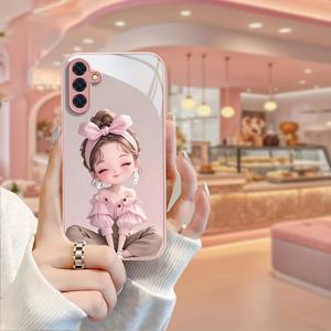 TEMU 휴대폰 케이스 - 디자인 메탈 페인트 강화 유리 폰 케이스, 삼성 갤럭시 S25/S25Plus/S25Ultra/S24/S24Fe/S24Plus/S24Ultra/S23/S23Fe/S23+/S23Ultra/S22/S22+/S22Ultra/S2용 15가지 우아하고 미니멀한 스타일